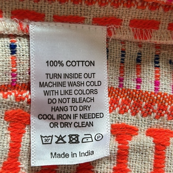 NWT SLV Sur La Vague Tangarine Multi Anywhere Mini Dress One Size - Picture 9 of 9